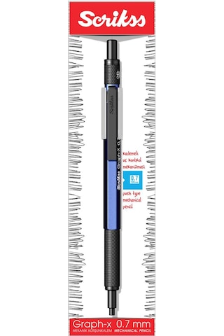 Scrikss Graph-x 2b 0.7 Mavi Gizli Uç Mekanik Kurşun Kalem