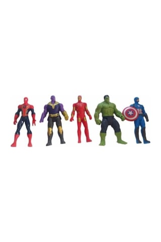 Avengers 5'li Karakterler Spiderman + Thanos + Ironman, + Hulk +