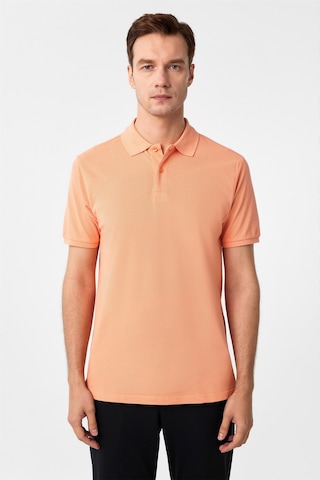 Süvari Sütlü Kahve Slim Fit Armürlü Polo Yaka Tişört