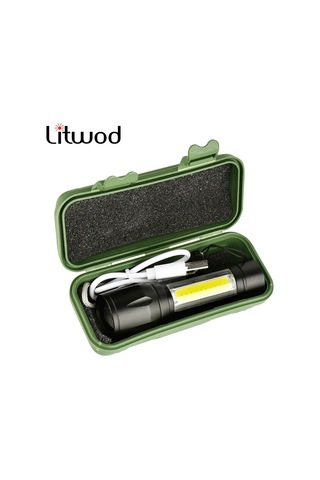 2500 Lumens + 5w Cob Led Usb Lion Şarjlı Ultra Güçlü Q5 Xpe Su Ge Çok Renkli