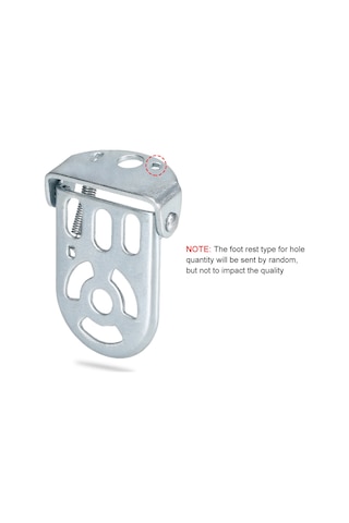 Jeemson Çocuk Bisikleti Ayak Dayama Pedalı - Katlanabilir Ve Güvenli Demir Ayaklık Gümüş