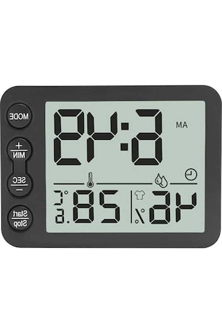 Fastbuy Ev Ve Ofis İçin Dijital Sıcaklık-nem Monitörü, Büyük Ekranlı Alarm Saat, Geri Sayım, Lcd Görüntüleme, Pil Dahil Değil