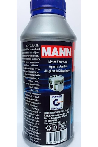 Mann Yağ Ve Duman Kesici Motor Aşınma Önleyici 400Ml