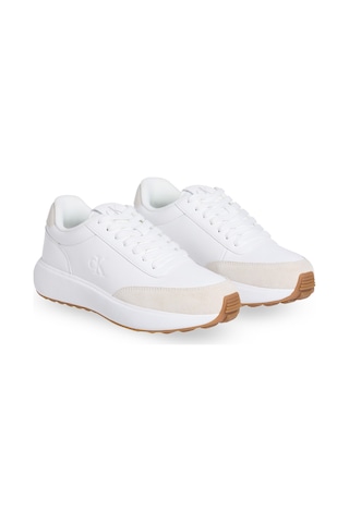 Calvin Klein Athleısure Runner Mg Lth Beyaz Kadın Sneaker 000000000102245996 Beyaz
