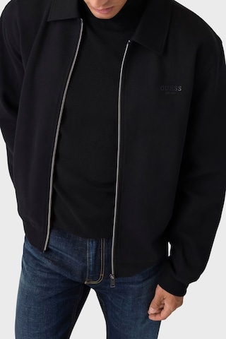 Guess Ls Pamuklu Klasik Yaka Fermuarlı Sweat M6bq24k6164 Erkek Sweat M6bq24 K6164 Jblk Siyah