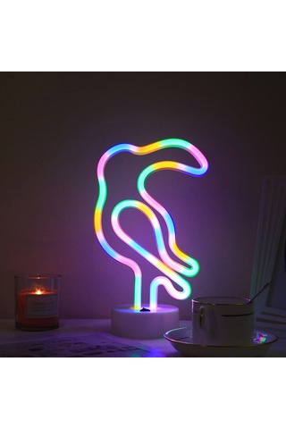 Wezone Usb Ve Pil İle Çalışan 5 Farklı Stilde Neon Gece Lambası - Dekoratif Ve Taşınabilir Diğer