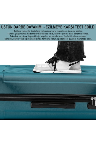 Anthony Jackson Ultra Hafif Abs Büyük Boy Valiz Trıon Mavi