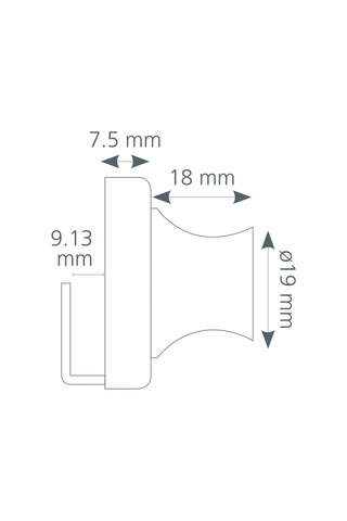 Canex Cam Kilidi Tekli Siyah Kare Tip 10 Adet Gri