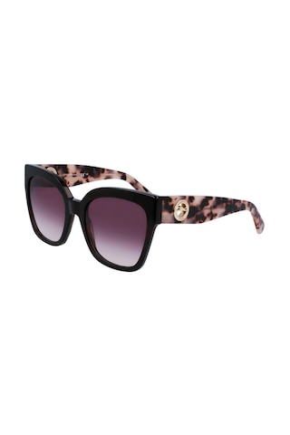 Longchamp Lo717s 242 55 Kadın Cat Eye Siyah Kemik Güneş Gözlüğü Siyah