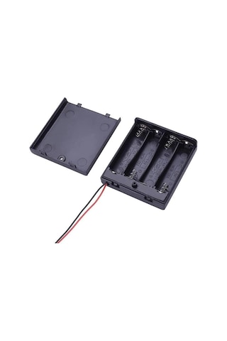 Powermaster 4'lü Aa Kapaklı Switch'li Pil Yuvası Ic-233f