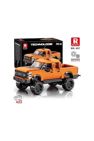 Reobrix Technic 827 Ford F-150 Raptor Kamyon Araba Yaratıcı Yapı Blok Seti Building Blocks - 423 Parça