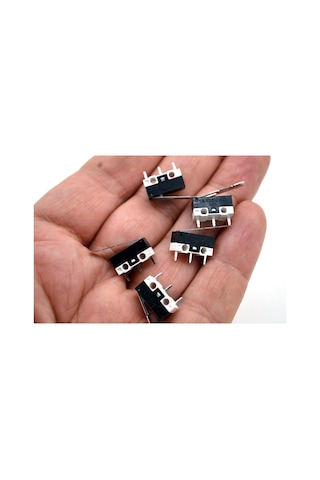 5 Adet Mini Micro Switch Uzun Paletli Kw10 Z2p