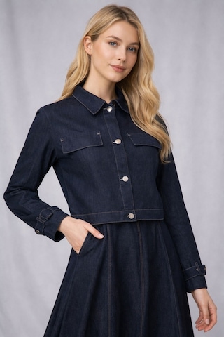 Hiramir Kadın İnce Denim Dokulu Ceketli Elbise Takım Yz2518 Laci