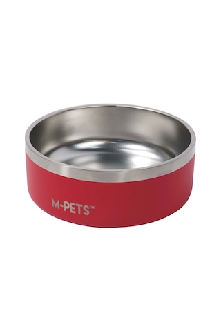 10531099 M-pets Eskımo Çift Cidarlı Mama Kabı 2l Red