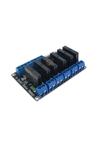 5v-6 Kanal Solid State Röle Kartı Geliştirme Kartlarıyla Uyumlu- Dirençli Sigorta Ile Arduino