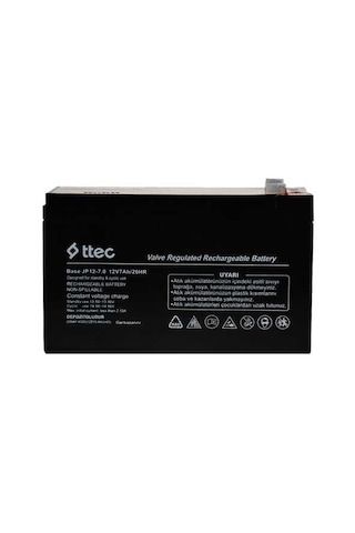 Ttec Base 12v 7ah Bakımsız Kuru Akü - -popvitrin Ttec