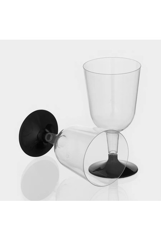 Planet Express Foaj Sepeti Champagne Ve Şarap İçin Tek Kullanımlık Şarap Bardakları Ayaklı Kupa 366803527 100 adet