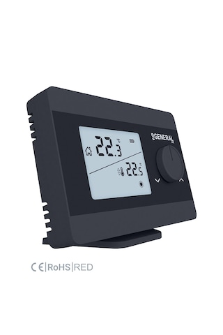 General Life Illona Ht250s Rf Kablosuz Oda Termostatı - Siyah