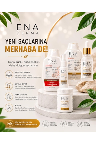 Enaderma Hair Serum Saç Dökülmesine Karşı Biotin, Procapil Ve Vitamin Kompleksli Saç Bakım Serumu