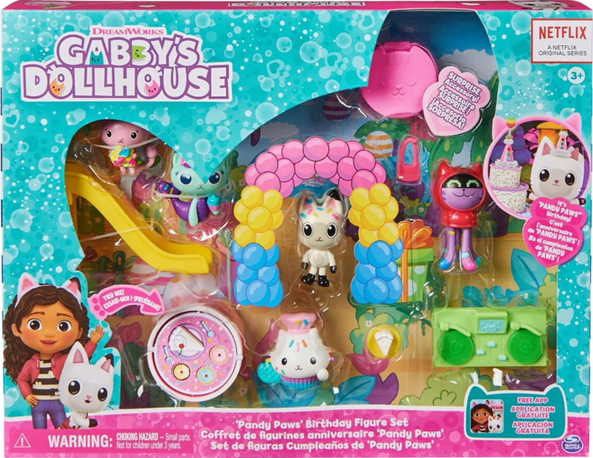 Spın Master Gabby's Dollhouse Pandy Paws Doğum Günü Figür Seti Spm-6069141