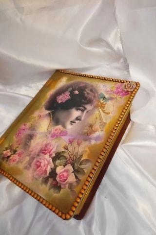 Sevgili Hediye Kutusu Sevgililer Günü Ahşap El İşi Hand Made Mücevher Kutusu