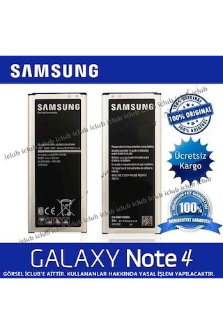 Samsung Uyumlu Galaxy Note 4 Batarya Pil N910