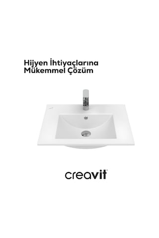 Creavit Su 60 Cm Lavabo Beyaz