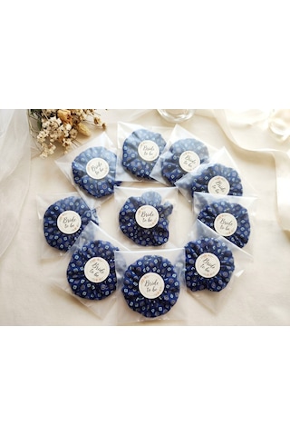 10'lu Bride To Be Bekarlığa Veda Hediyeliği İpek Saten Scrunchie Saç Tokası Seti