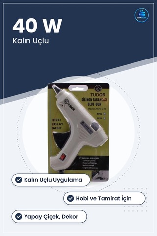 Sıcak Silikon Tabancası 40 W Kalın Uçlu Hobi Tamirat Yapıştırma E