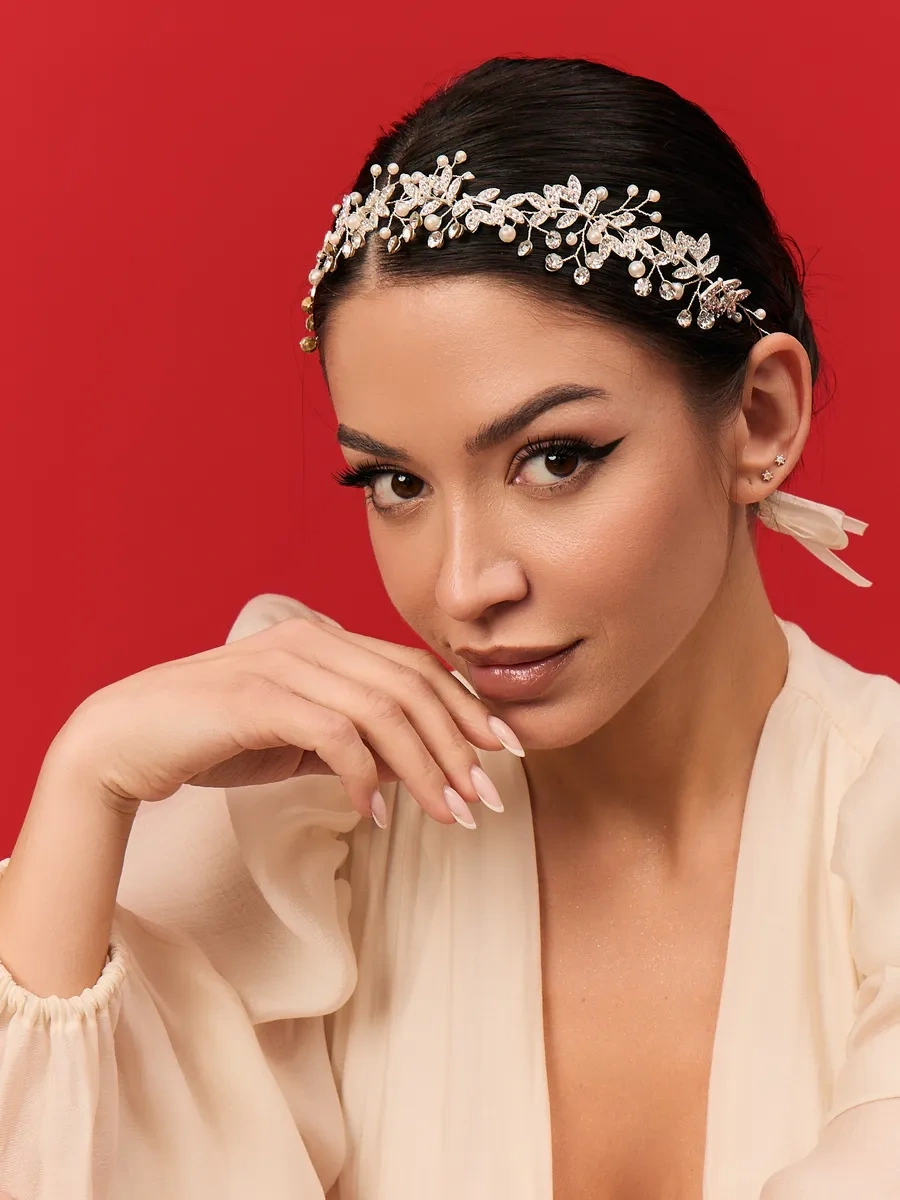 Bıjuteks Düğün Saç Diademi 97412809 Gri