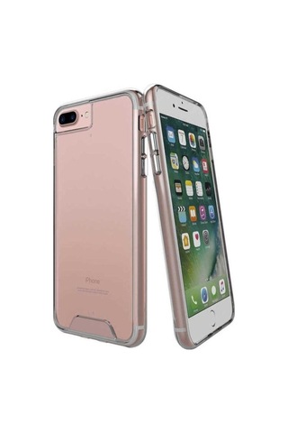 Apple Uyumlu iPhone 7 Plus Kılıf Zore Gard Silikon Renksiz