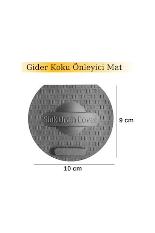 Lavabo Kötü Koku Giderici Önleyici Silikon Mat Sızdırmaz Lavabo Tıkacı Lavabo Tıpası Evye Kapağı Gri