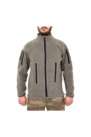 Askeri Taktik Polar Mont - Hırka Açık Haki Antrasit Asker Poları Yeşil