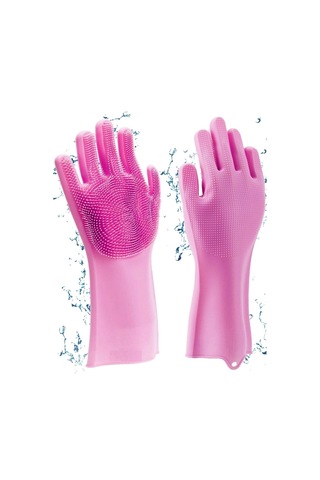 Magic Sihirli Silikon Bulaşık Yıkama Eldiveni Evcil Hayvan Araç Yıkama Mutfak Ev Temizlik Eldiveni