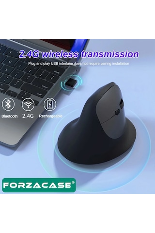 Forzacase FC745K 1600 Dpı 2.4 Ghz Ergonomik Bluetooth Kablosuz Mouse