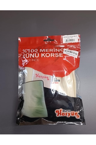 Hasyün Kadın %100 Yün Süper İnce Korse 705ek - 1 Adet Ekru