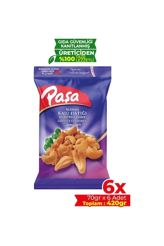 Paşa Kaju Fıstığı 6 x 70 G