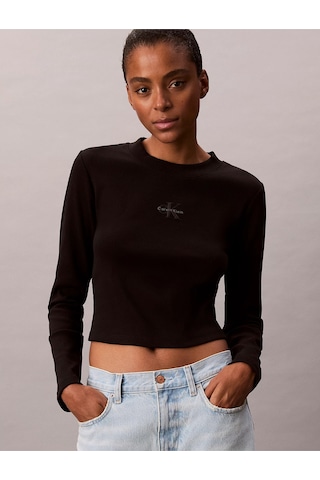 Calvin Klein Kadın Tişört-lv047a803g Siyah