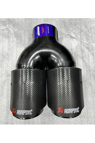 Akrapoviç Yerli 76 Mm Egzoz Ucu Çiftli Eşit