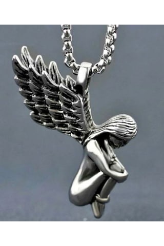 Paslanmaz Çelik Melek Kanat Kolye