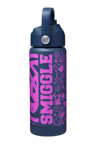 Smiggle - Squiggle Yalıtımlı Paslanmaz Çelik İçecek Şişesi 550ml Çok Renkli