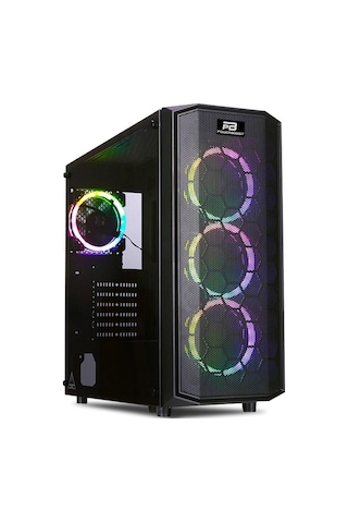 Powerboost X58Rgb Usb 3.0 Mesh 4 X Rgb Fanlı Gaming Kasa (Psu Yo