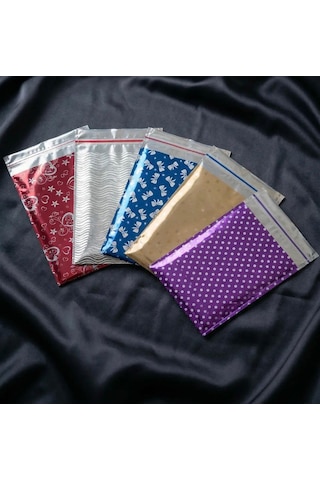 Kendinden Yapışkanlı Metalize Hediye Paketi Poşeti 15x25 Cm 100 Adet