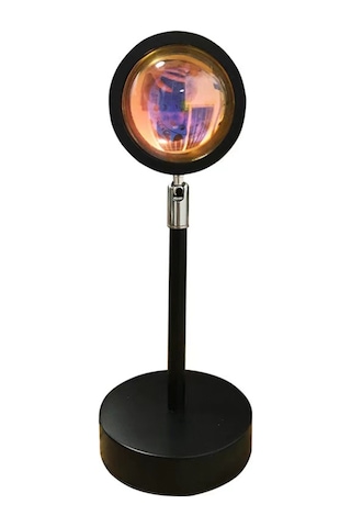 Vkemall Rgb 16 Renkli Gölge Projeksiyon Lambası - Akıllı Uygulama Ve 24 Tuşlu Kumanda İle 360 Ayar, Oda Ambiyanı, Fotoğraf Işığı, Gece Lambası Siyah