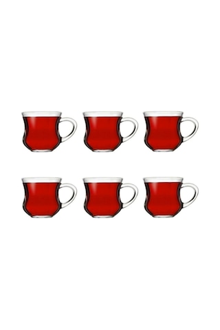 Paşabahçe 55373 Dem Kulplu Çay Bardağı 6 Lı