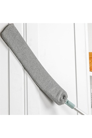 Sihirli Mikrofiber Başlıklı Girintili Yüzey Dip Köşe Raf Temizleme Mopu Toz Alma Fırçası