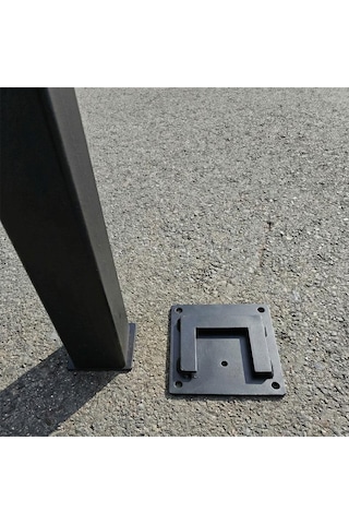 Kilitli Otopark Direği 75 Cm, Çıkan Tip Kızaklı Park Bariyeri-2284