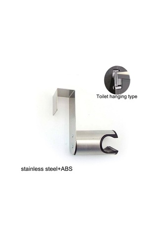 Primepickings G Asılı Kendinden Yapışkanlı Duvara Monte Braket Tutucu Ayarlanabilir Duş Başlığı Sabit Ta 2 Katlı Gri