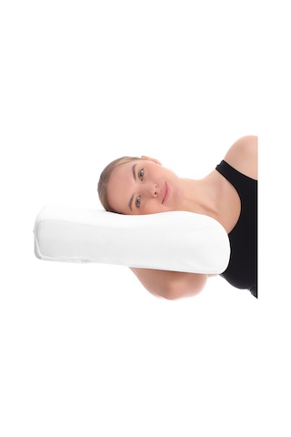 Visco Ortopedik Büyük Yastık Düz Sade Beyaz