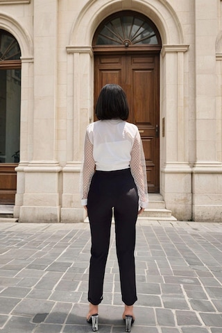 WeShaya Siyah Slim Fit Kesim, Cep Detaylı, Klasik Pantolon Siyah